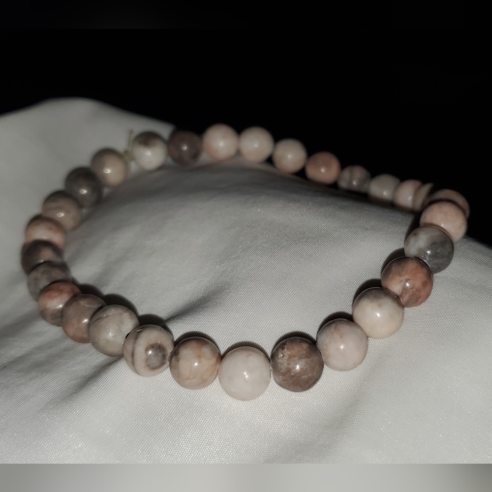 Zebra Jasper Handmade Stretch Bracelet